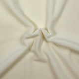 Soft white velvet jersey broken white