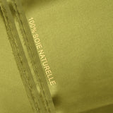 100% green linden silk satin