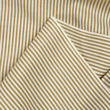 Coton fin tissé-teint Sophie rayé 2mm fond biscuit