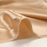 100% beige silk satin