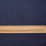 Jean's fin de coton rayure fond marine