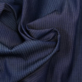 Jean's fin de coton rayure fond marine