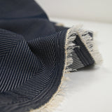 Jean's jacquard en lin mélangé marine