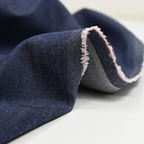 Jean's fin de coton et soie bleu foncé