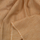 Coton tissé-teint à carreaux camel