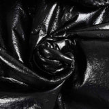 Simili cuir noir brillant envers sherpa fausse fourrure mouton écru