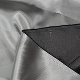Satin duchesse polyester argent