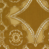 Dentelle polyester bohème moutarde