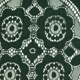Forest green Bohemian polyester lace
