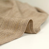 Tissu tailleur laine mélangée rayé sable