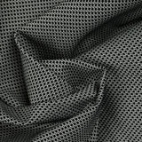 Jacquard de poliéster redondo fondo negro