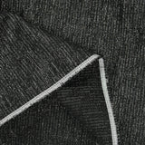 Tweed polycoton lurex noir et gris