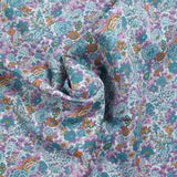 Liberty ® Elysian cotton purple and orange by the meter