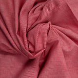 Coton tissé teint pied-de-puce rouge