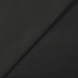 Crêpe sergé polyviscose thermocollé Barbara noir