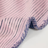 Cotton corduroy large rib 6 mm pink jeans background