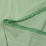 Chambray flameado de poliviscosa verde