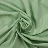 Chambray flameado de poliviscosa verde