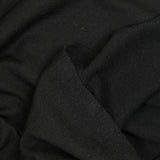 Jersey de laine envers gratté noir
