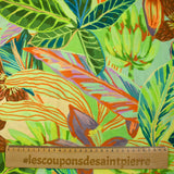 Jungle print viscose crepe in green design