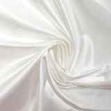 Satin duchesse polyester léger blanc