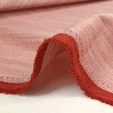 Chambray de polyviscose flammé rouge