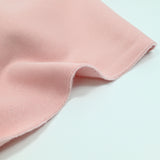 Tissu sweat minkee épais rose poudré