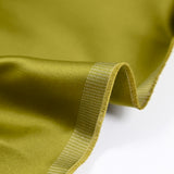 Satin duchesse soie mélangée olive