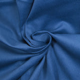 Velours côtelé Lina coton 1 mm bleu denim