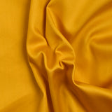 Popeline de coton satinée jaune soleil
