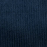 Velours côtelé coton 1,5 mm bleu foncé