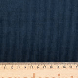 Velours côtelé coton 1,5 mm bleu foncé