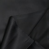 Black satin cotton poplin
