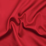 Popeline de coton satinée rouge