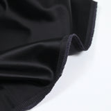 Satin de coton noir