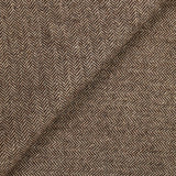 Laine mélangée thermocollée chevrons marron