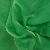 100% silk muslin plain mint green changing green