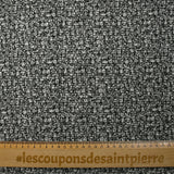 Maille jacquard laine mélangée évasion noir et blanc