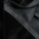 Velours de coton ras noir