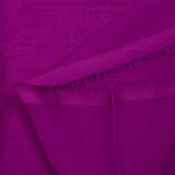 100% plain silk muslin orchid