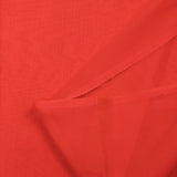 Mousseline de 100% soie unie rouge corail