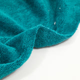 Duck blue bamboo sponge fabric sold per meter
