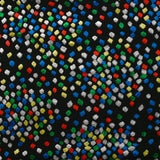 Maille velours confettis en carnaval fond noir