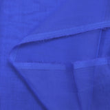 Mousseline de 100% soie unie bleu électrique
