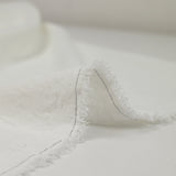 Crêpe polyester blanc cassé