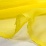 Muselina de seda 100% color amarillo neón liso