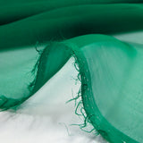 100% plain green silk muslin