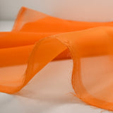 100% plain tangerine silk muslin
