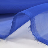 100% silk muslin plain ultramarine blue