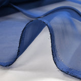 100% silk muslin plain dark blue changing to black